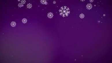 唯美圣诞节雪花飘落光斑背景视频的预览图